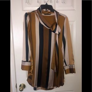 Zara satin blouse